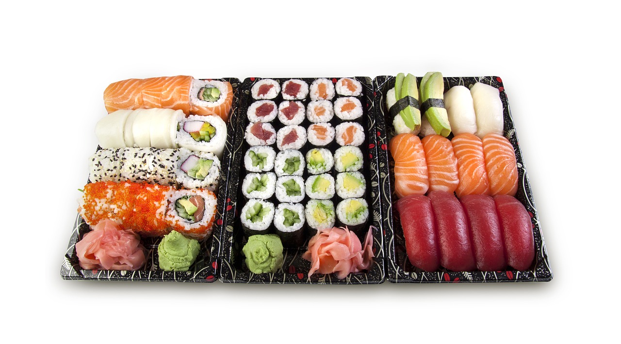 sushi, set, nigiri